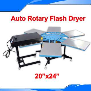 New Auto Rotary Screen Printing Flash Dryer with Drying Table & Drying 