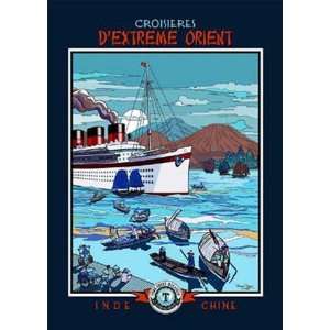  Croisieres D`Extreme Orient   Poster by Bruno Pozzo (20 x 