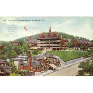   Vintage Postcard U.S. Army and Navy Hospital   Hot Springs Arkansas
