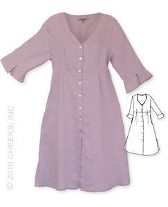2011 UnderFLAX NIGHT DUSTER Dress Linen NEW 1G 2G 3G 6 Colors to 
