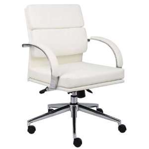  White Mid Back Desk Chair