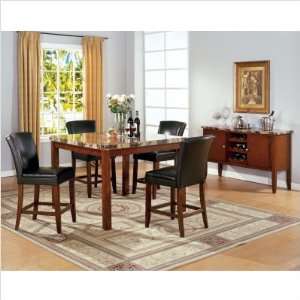   Bundle 05 5 Piece Counter Height Dining Set in Cherry