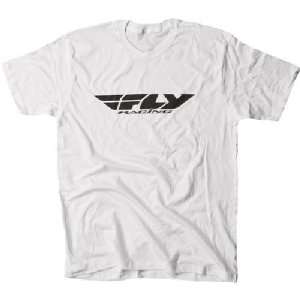  Fly Racing T Shirts Corporate Tee White Medium Automotive