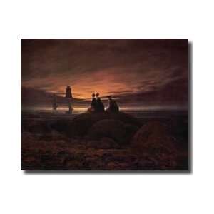  Moon Rising Over The Sea 1822 Giclee Print