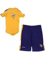 Reebok Minnesota Vikings Infant Colorblock Creeper & Short Set