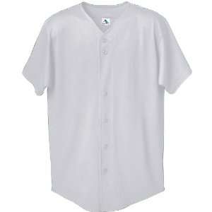 Augusta Sportswear Button Front Custom Baseball Shirt ATHLETIC HEATHER 