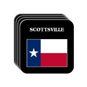  US State Flag   SCOTTSVILLE, Texas (TX) Set of 4 Mini 