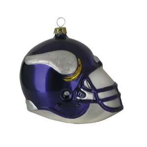 Scottish Christmas Minnesota Vikings 3 in. Glass Blown Helmet Ornament 