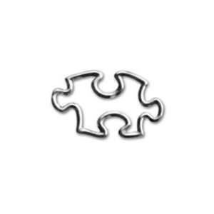   Sterling Silver Puzzle Piece Link Charm (10 Pack) 