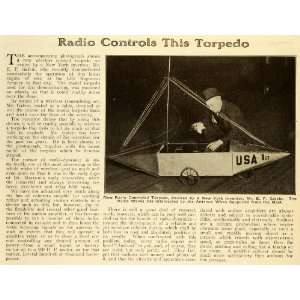   Marconi War Weapon Science   Original Print Article