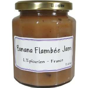 Epicurien Banana Flambee Jam 11.7 oz  Grocery & Gourmet 