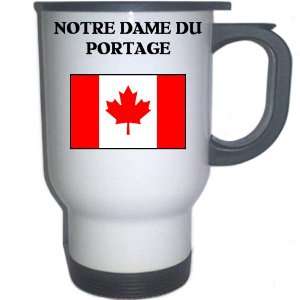  Canada   NOTRE DAME DU PORTAGE White Stainless Steel Mug 
