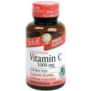  Schiff Sustained Release Vitamin C 1000 with Rose Hips 120 