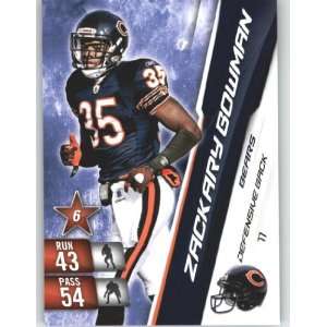  XL NFL Football Trading Card # 77 Zack Bowman   Chicago Bears 