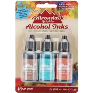   Brights Alcohol Ink .5 Ounce 3/Pkg Scen   630656 Patio, Lawn & Garden
