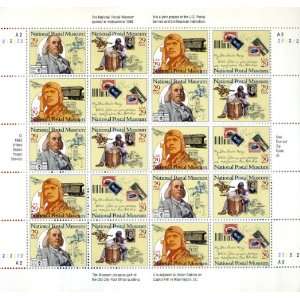   Postal Museum 20 x 29 cent US Postage stamp #2779 82 