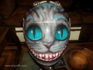 Custom Painted Airbrushed Cheshire the Cat Z1R Any size Helmet  