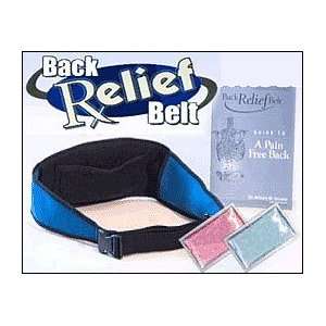   Back Pain Relief Belt System w/ Hot & Cold Packs & Guide to a Pain