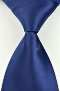 393 solid navy blue Jacquard Mens Ties Necktie tie  