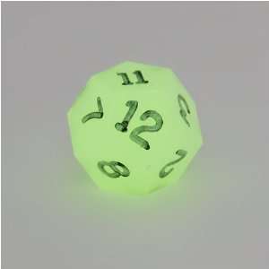  Glow in the Dark 12 Sided Dice, D12 Toys & Games