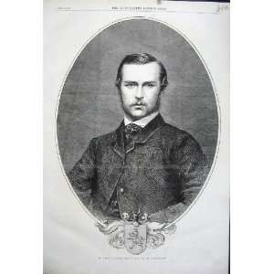    1862 Portrait Highness Prince Louis Hesse Darmstadt