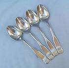 Oxford Hall Old Fiddle Oar Shape Satin Stainless 4 Soup Spoons 7 3/8