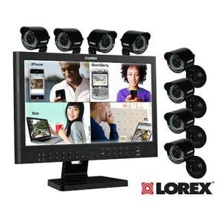 Lorex 23 LCD 8 channel Security System 500GB Hard Drive 8 High res 