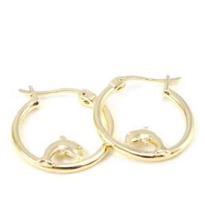  Hoops plated gold Dauphins. Jewelry