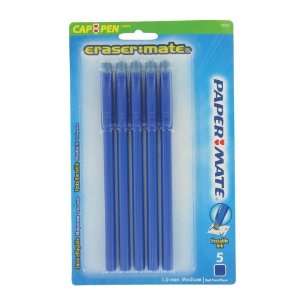  SANFORD Paper Mate Eraser Mate 2, Blue Ink Sold in packs 