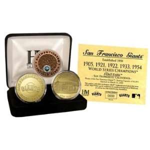  San Francisco Giants 24kt Gold and Infield Dirt Three Coin 