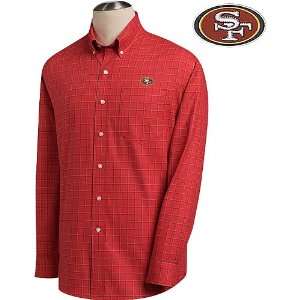  Cutter & Buck San Francisco 49Ers Mens Conference Plaid 
