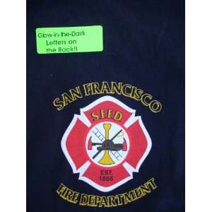  San Francisco Fire Department Tee Shirt Cross Large 