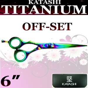 SET of KATASHI Titanium Barber Hair Cutting Styling Thinning Scissors 