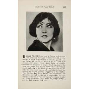  1925 Renee Adoree Dorothy Davenport Silent Film Actor 