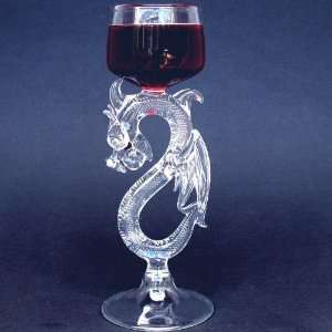  Dragon Wine Glass Hand Blown Crystal Goblet Everything 