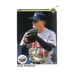  Allan Anderson 1990 Upper Deck Card #219 Sports 