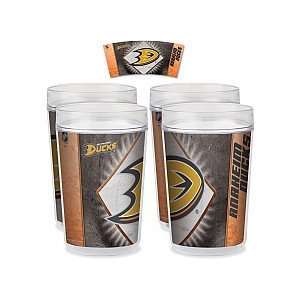 Wincraft Anaheim Ducks 16oz Tumbler   Set of 4  Kitchen 