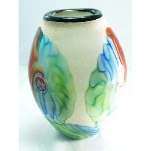  Murano Design Glass Marble Huge Millefiori Italy Art Vase 