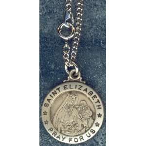 St. Elizabeth Of Hungary Sterling Round Medal
