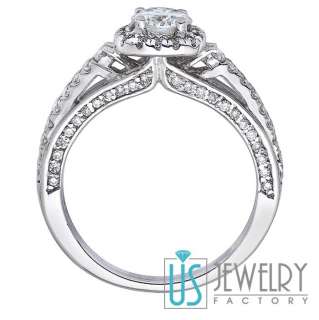 02ct VS1 G Round Cut Diamond Vintage Engagement Ring Pave Set 14k 