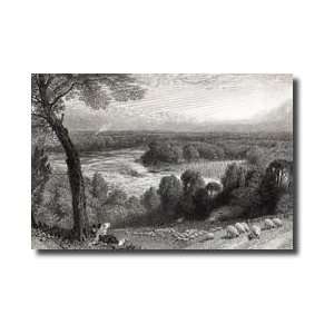 The Thames From Richmond Hill Engraved By J Saddler Printed By Cassell 