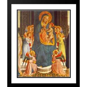 Angelico, , Fra 28x34 Framed and Double Matted Fiesole Altarpiece 