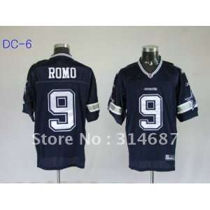  whole dallas cowboys 9# tony romo blue jersey sports 