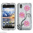 LG Marquee LS855 Ignite Hard Case Snap On Silver Phone 