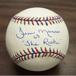  Jim Morris Autographed Baseball