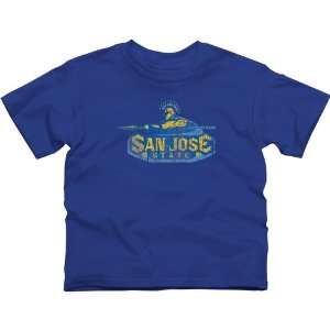  San Jose State Spartans Youth Distressed Primary T Shirt 