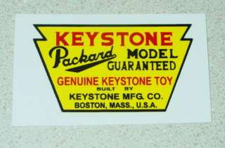 Keystone Packard Trucks Floor Decal KY 004  