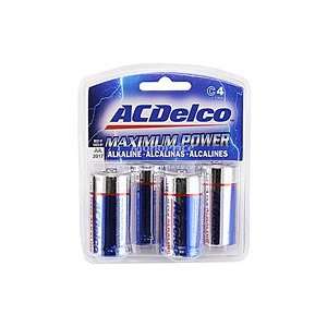  Branded ACDelco Maximum Power C Cell Alkaline Battery 4 