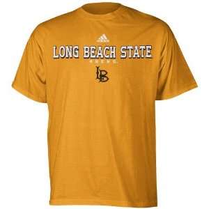  adidas Long Beach State 49ers Gold True Basic T shirt 