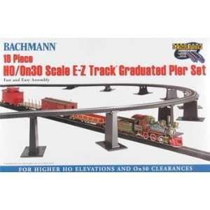  Bachman   EZ Graduated Pier Set 18pc HO/On30 (Trains 
